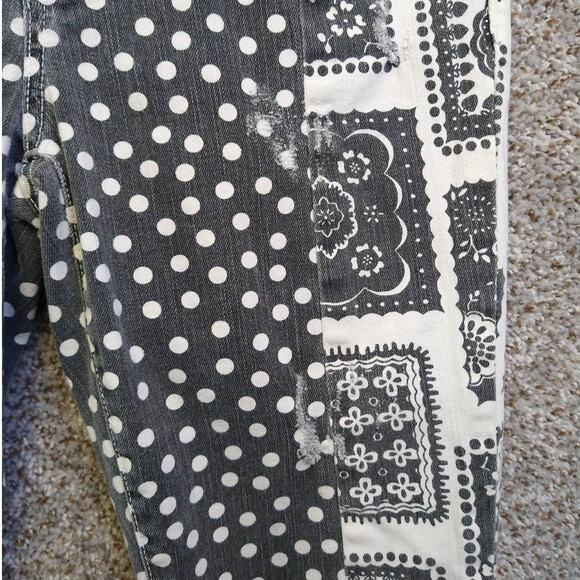 Current Elliott The Seamstress Patchwork Skinny Jeans Size 28 - Picture 5 of 14